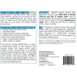API Pond Algaefix Algae Control Solution & API Pond-Zyme Sludge Destroyer Pond Sludge Remover 11 API Pond Algaefix Algae Control Solution & API Pond-Zyme Sludge Destroyer Pond Sludge Remover -Plax Penn Shop 255405 PT4. AC SS1800 V1602762682