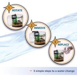 Aqueon LED MiniBow SmartClean Fish Aquarium Kit -Plax Penn Shop 262921 PT8. AC SS1800 V1620090448