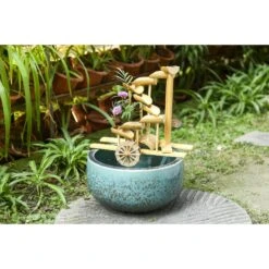 Lifegard Aquatics Bamboo Money Fish Aquarium Fountain & Plant Holder -Plax Penn Shop 266086 PT2. AC SS1800 V1611272514