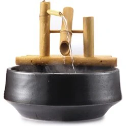 Lifegard Aquatics Bamboo Fish Aquarium Rocking Fountain & Quiet One Pump -Plax Penn Shop 266092 PT1. AC SS1800 V1611268933