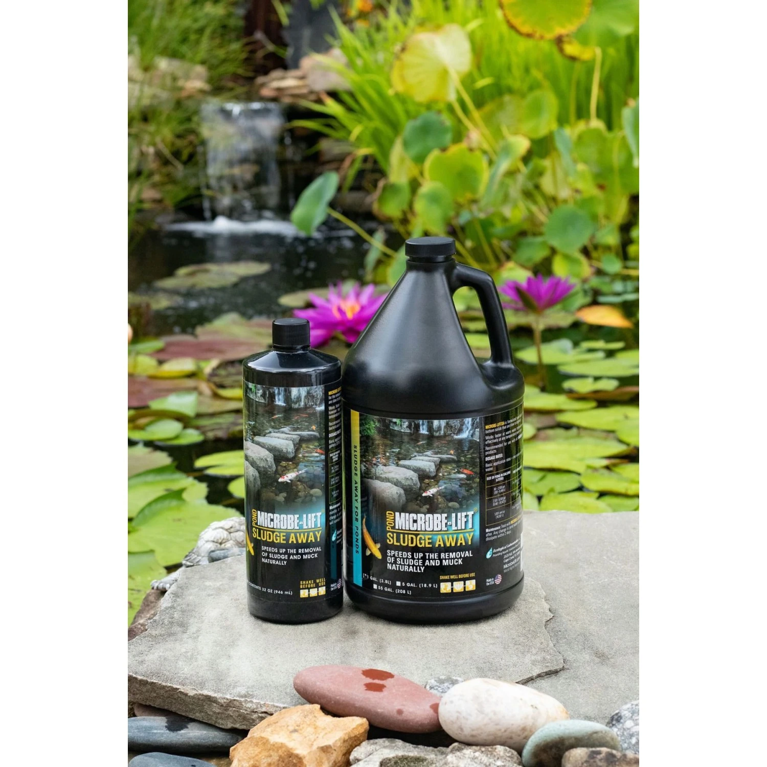 Microbe-Lift Sludge Away Pond Water Care, 1-gal Jug 4 Microbe-Lift Sludge Away Pond Water Care, 1-gal Jug - Image 2