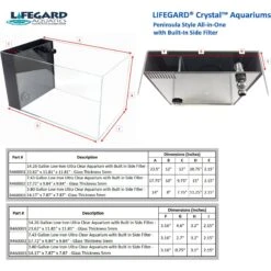 Lifegard Aquatics Crystal Aquarium With Side Filter 11 Lifegard Aquatics Crystal Aquarium With Side Filter -Plax Penn Shop 291863 PT4. AC SS1800 V1621635762