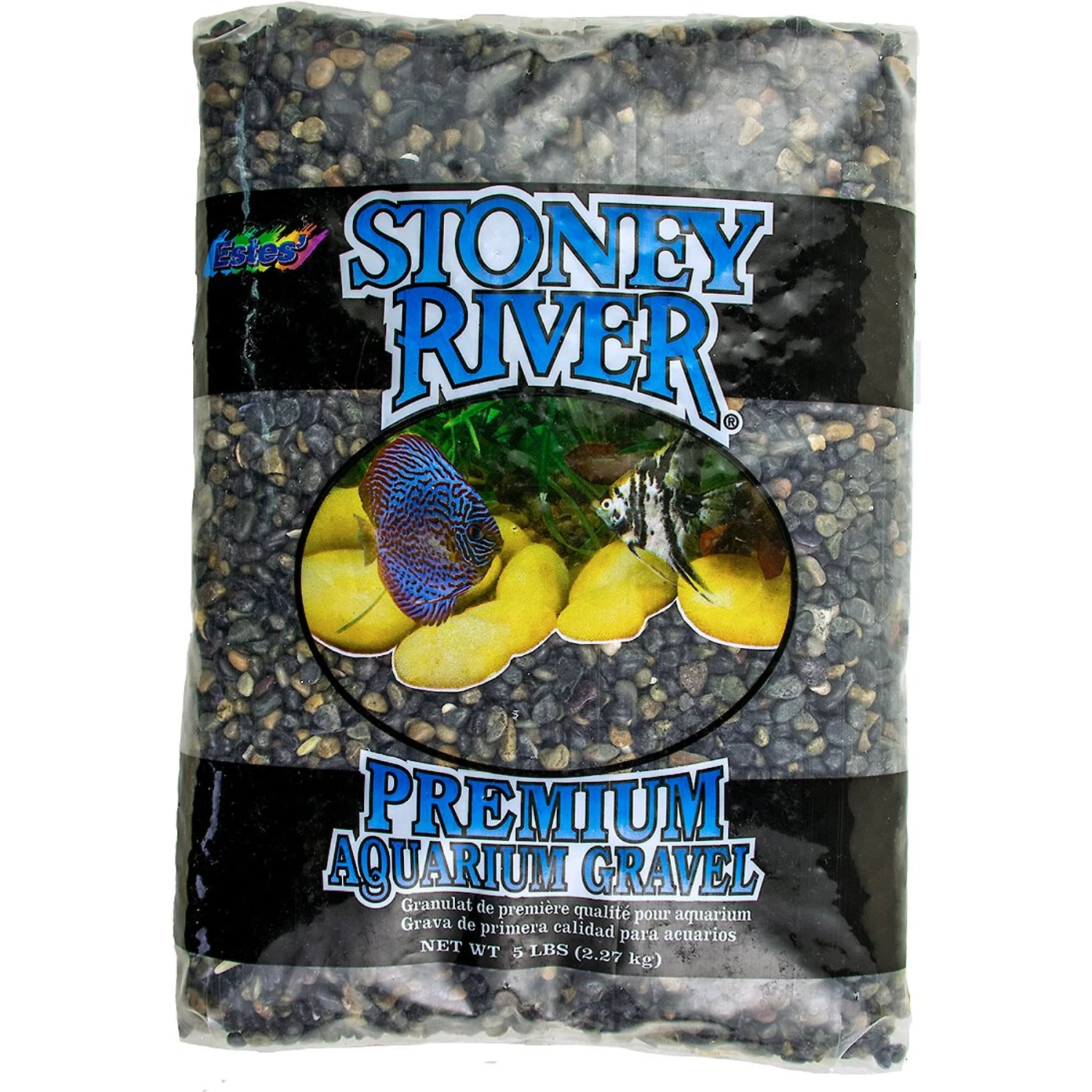 Stoney River Black Beach Pebbles Premium Aquarium Gravel, 5-lb Bag 3 Stoney River Black Beach Pebbles Premium Aquarium Gravel, 5-lb Bag