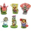 Penn-Plax SpongeBob Mini Resin Gift Aquarium Ornament, 6 Count -Plax Penn Shop 303164 MAIN. AC SS1800 V1622757776