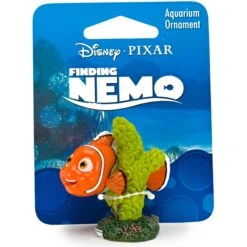 Penn-Plax Nemo With Green Coral Aquarium Ornament -Plax Penn Shop 303190 PT2. AC SS1800 V1668105781