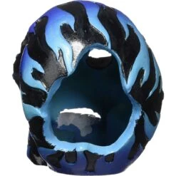 Penn-Plax Fire Skull Blue Aquarium Ornament -Plax Penn Shop 303242 PT1. AC SS1800 V1668099129