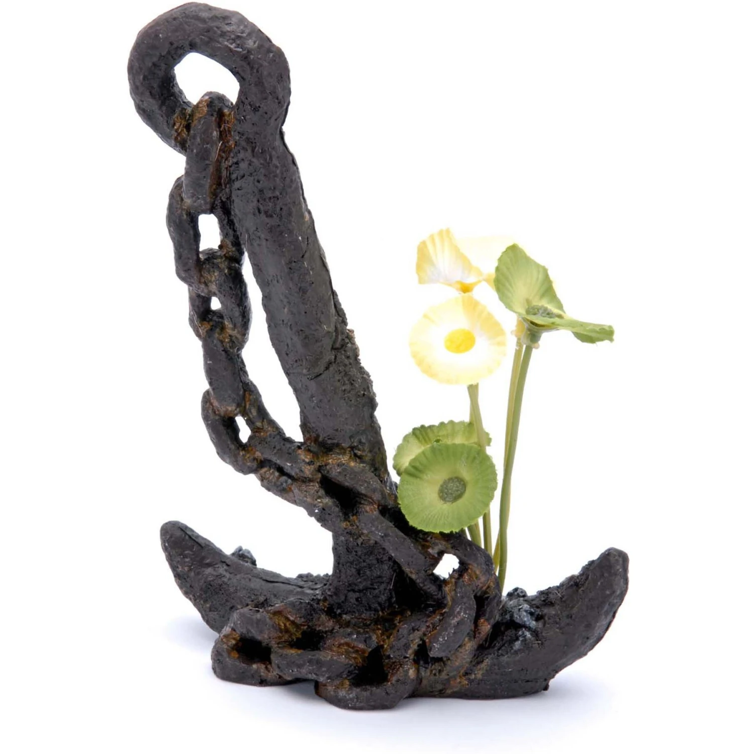 Penn-Plax Anchor & Plant Aquarium Ornament 3 Penn-Plax Anchor & Plant Aquarium Ornament