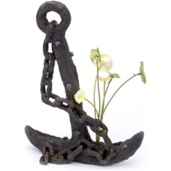 Penn-Plax Anchor & Plant Large Aquarium Ornament