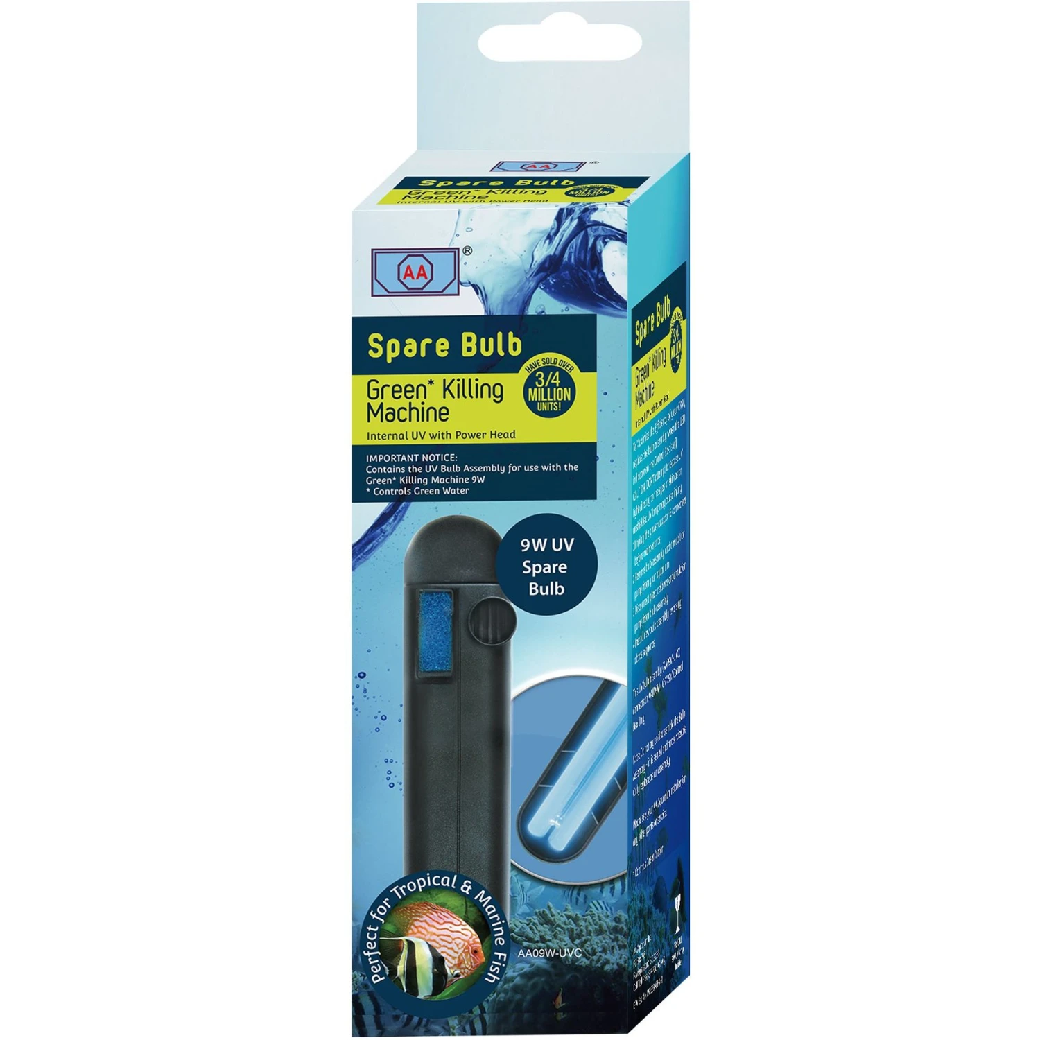 AA Aquarium Green Killing Machine 9 Watt Replacement Bulb 3 AA Aquarium Green Killing Machine 9 Watt Replacement Bulb