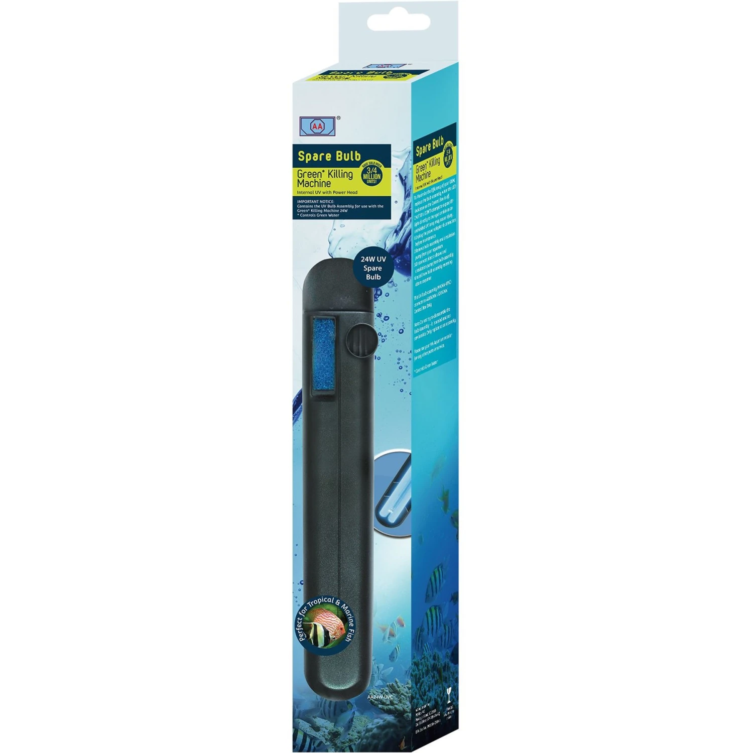 AA Aquarium Green Killing Machine 24 Watt Replacement Bulb 3 AA Aquarium Green Killing Machine 24 Watt Replacement Bulb