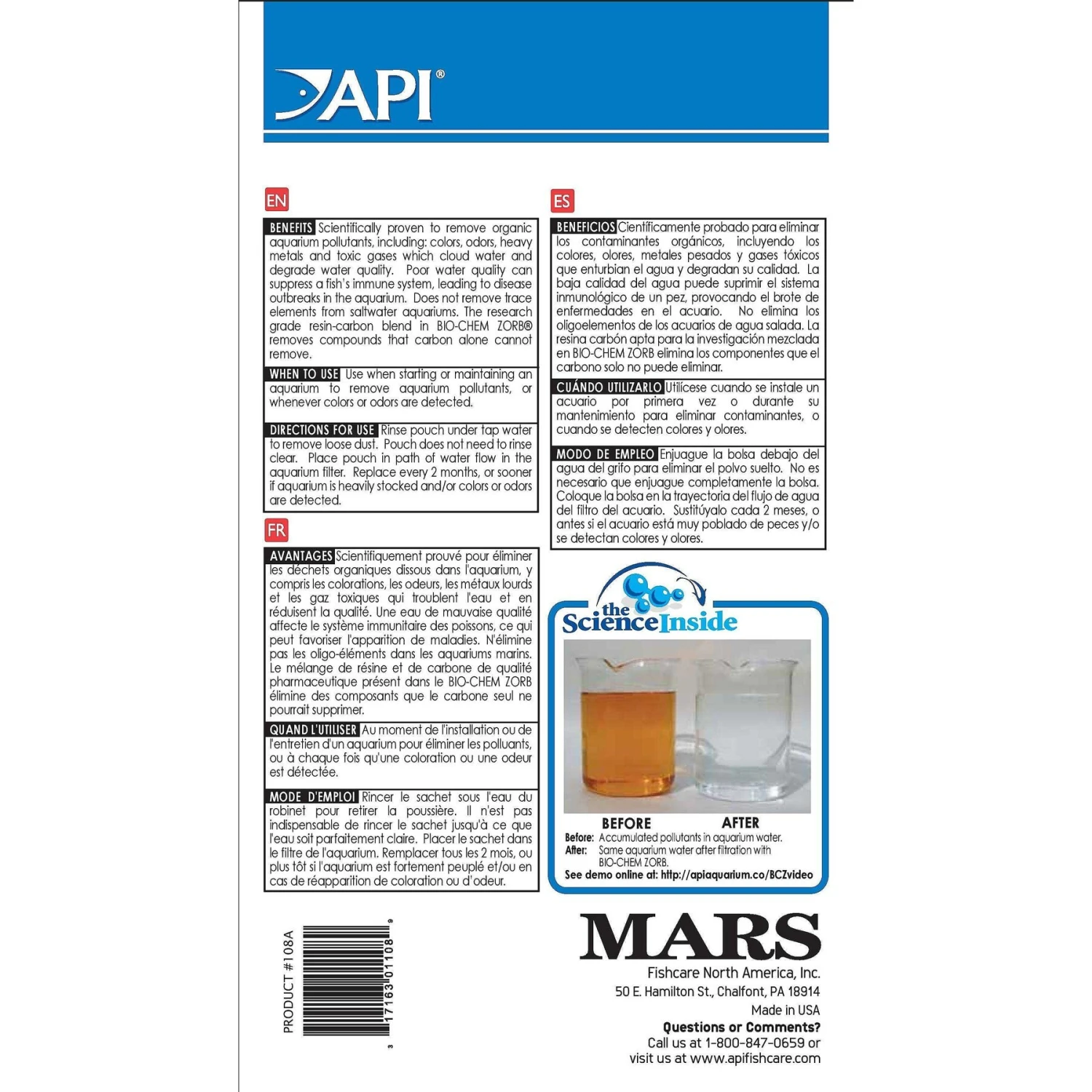 API Bio-Chem Zorb Aquarium Canister Filter Filtration Pouch 4 API Bio-Chem Zorb Aquarium Canister Filter Filtration Pouch - Image 2