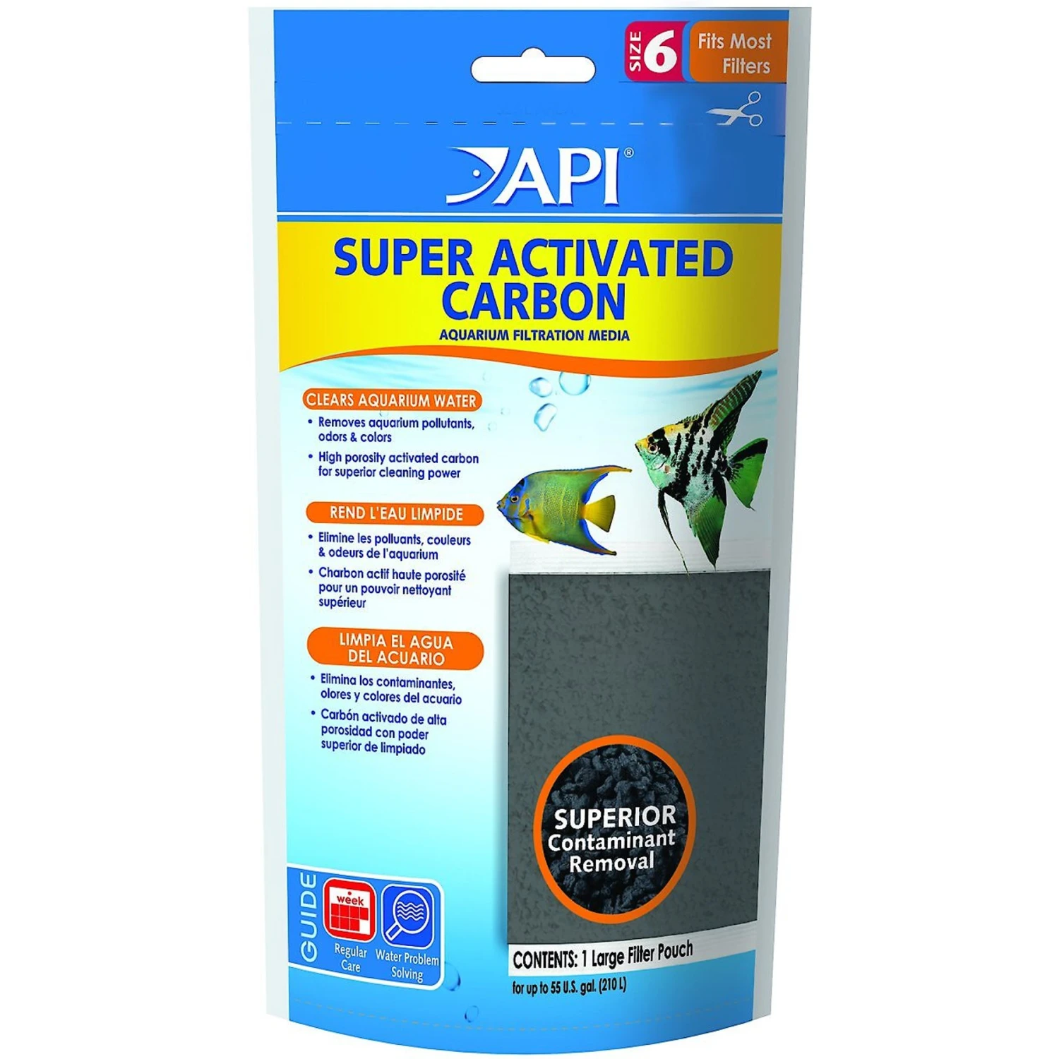 API Super Activated Carbon Aquarium Canister Filter Filtration Pouch 3 API Super Activated Carbon Aquarium Canister Filter Filtration Pouch