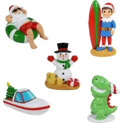 Penn-Plax Holiday Variety Pack Fish Aquarium Ornament, 5 Count