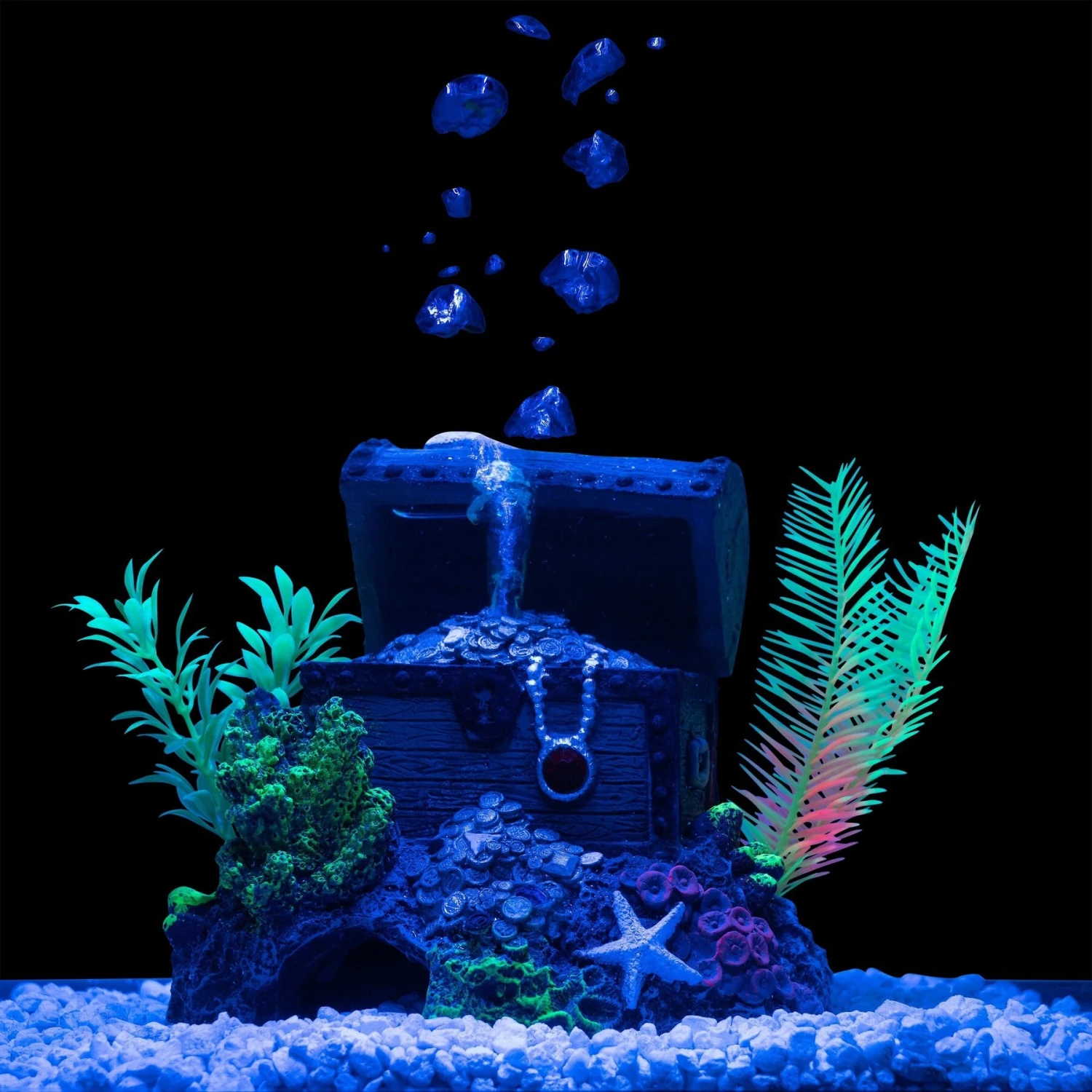 GloFish Cycle Treasure Chest Aquarium Ornament 10 GloFish Cycle Treasure Chest Aquarium Ornament - Image 8