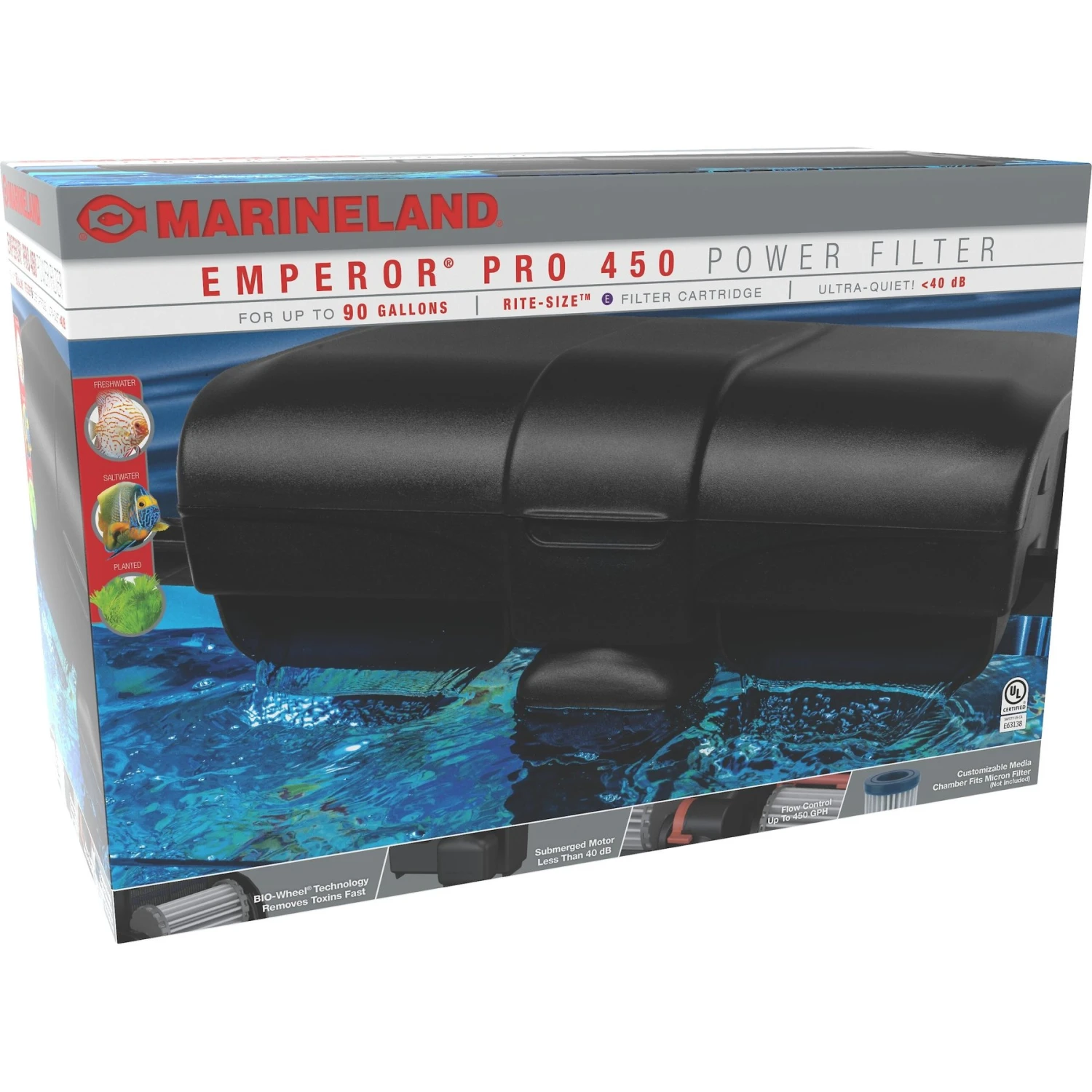 Marineland Emperor Pro 450 Aquarium Filter 3 Marineland Emperor Pro 450 Aquarium Filter