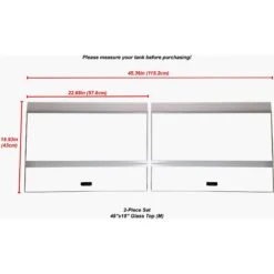 H2Pro Glass CanopyM Aquarium Fish Tank Cover -Plax Penn Shop 308771 PT2. AC SS1800 V1624026171