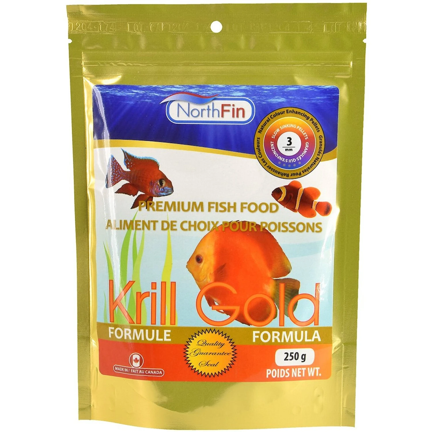 NorthFin Krill Gold Formula 3 Mm Sinking Pellets Fish Food 3 NorthFin Krill Gold Formula 3 Mm Sinking Pellets Fish Food