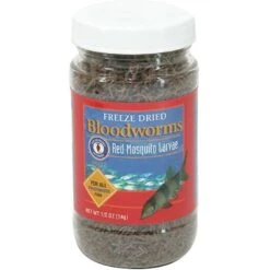 San Francisco Bay Brand Freeze-Dried Bloodworms Fish Food, 0.50-oz Bag