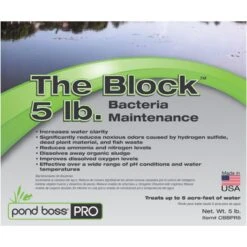 Pond Boss The Block Water Care, 5-lb Block -Plax Penn Shop 314051 PT3. AC SS1800 V1627348919