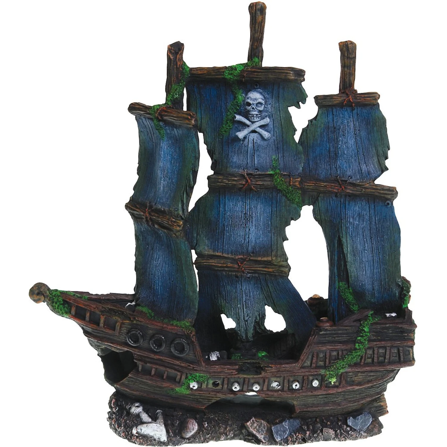 Underwater Treasures Pirate Ship Fish Aquarium Ornament 3 Underwater Treasures Pirate Ship Fish Aquarium Ornament