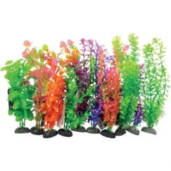 Underwater Treasures Plant On Rock Fish Aquarium Ornament, 10 Count