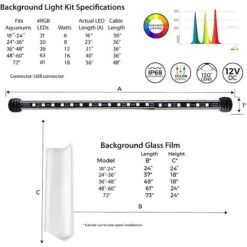 Current USA LightSerene Background LED Aquarium Light Kit -Plax Penn Shop 316530 PT5. AC SS1800 V1628115697