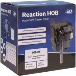 JBJ Aquarium Reaction HOB Aquarium Power Filter