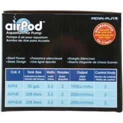 Penn-Plax Air-Pod Aquarium Air Pump -Plax Penn Shop 331048 PT5. AC SS1800 V1668105780