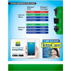 Tetra Whisper Bio-Bag Aquarium Filter Cartridge, 6 Count -Plax Penn Shop 355876 PT5. AC SS1800 V1640217710