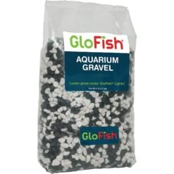 GloFish Aquarium Fish Gravel, Black & White, 5-lb