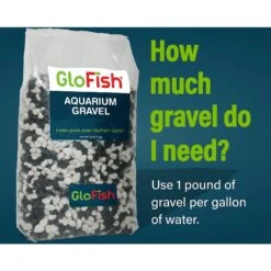 GloFish Aquarium Fish Gravel, Black & White, 5-lb -Plax Penn Shop 357905 PT3. AC SS1800 V1641340606