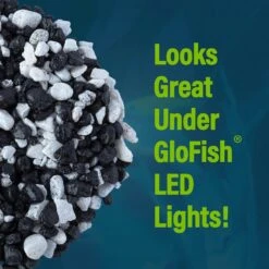 GloFish Aquarium Fish Gravel, Black & White, 5-lb -Plax Penn Shop 357905 PT4. AC SS1800 V1641339092
