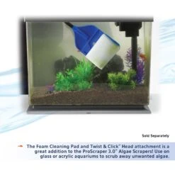 Aqueon ProScraper 3.0 Adjustable Aquarium Algae Scraper -Plax Penn Shop 364056 PT5. AC SS1800 V1643908062