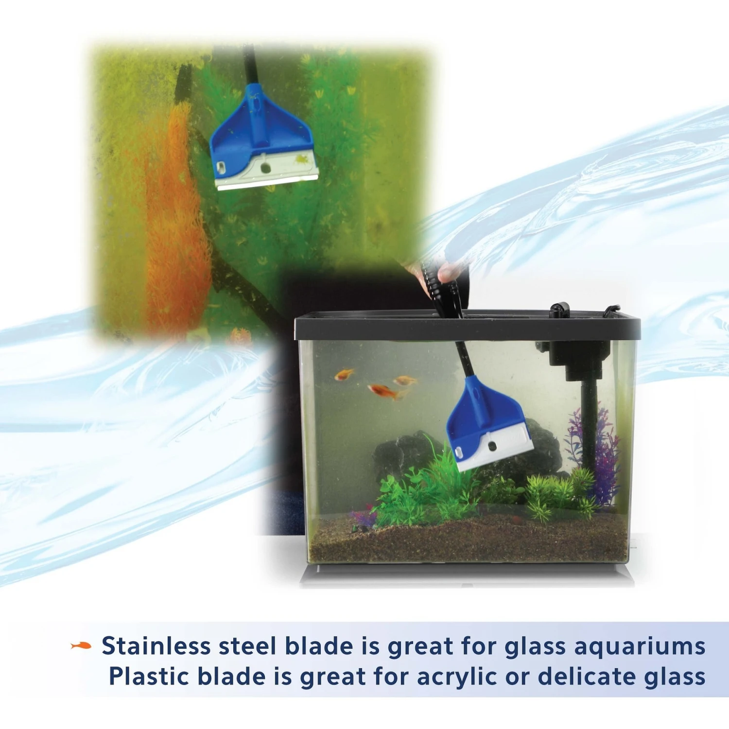 Aqueon ProScraper 3.0 Short Aquarium Algae Scraper 7 Aqueon ProScraper 3.0 Short Aquarium Algae Scraper - Image 5