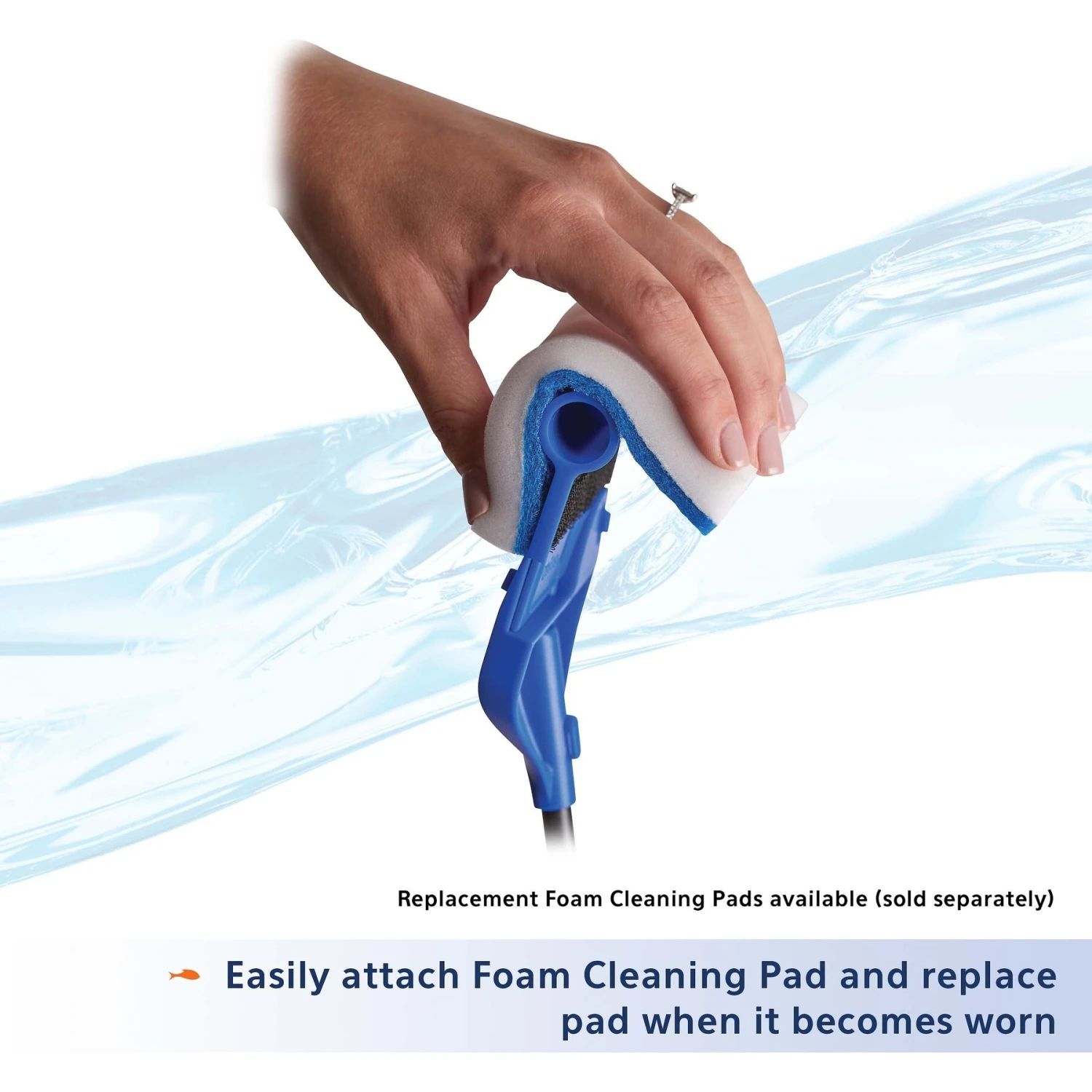 Aqueon ProScraper 3.0 Foam Cleaning Pad With Twist & Click Head 9 Aqueon ProScraper 3.0 Foam Cleaning Pad With Twist & Click Head - Image 7