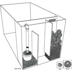 Lifegard Aquatics Peninsula Style Chrystal Fish Aquarium Kit -Plax Penn Shop 367052 PT3. AC SS1800 V1645207588