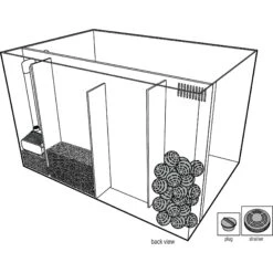 Lifegard Aquatics Low Iron Chrystal Built-In Back Filter Fish Aquarium Kit -Plax Penn Shop 367056 PT4. AC SS1800 V1645219984
