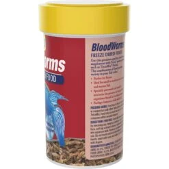 Tetra BloodWorms Freeze-Dried Fish Food, 0.25-oz Jar -Plax Penn Shop 370346 PT6. AC SS1800 V1701115441