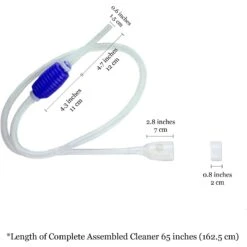 SunGrow Gravel Cleaner Vacuum Pump & Tank Water Changer Betta Fish Aquarium Siphon -Plax Penn Shop 509774 PT3. AC SS1800 V1652897530