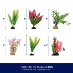 Frisco Colorful Plastic Aquarium Plant Set -Plax Penn Shop 537230 PT1. AC SS1800 V1669212025
