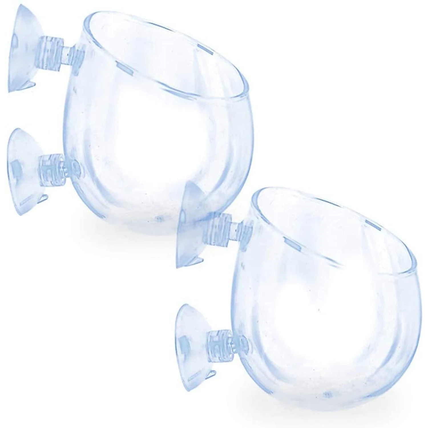 SunGrow Betta & Turtle Glass Pot For Aquarium Live Plant Reptile Terrarium Tank Decor, 2 Count 4 SunGrow Betta & Turtle Glass Pot For Aquarium Live Plant Reptile Terrarium Tank Decor, 2 Count - Image 2