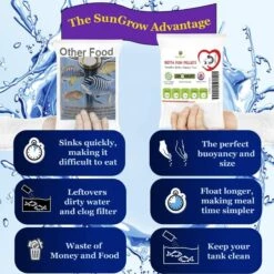 SunGrow High Protein Betta & Goldfish Floating Food Pellets Food, 0.95-oz Bag 12 SunGrow High Protein Betta & Goldfish Floating Food Pellets Food, 0.95-oz Bag -Plax Penn Shop 557910 PT3. AC SS1800 V1658201861