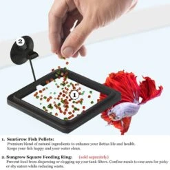 SunGrow High Protein Betta & Goldfish Floating Food Pellets Food, 0.95-oz Bag 14 SunGrow High Protein Betta & Goldfish Floating Food Pellets Food, 0.95-oz Bag -Plax Penn Shop 557910 PT5. AC SS1800 V1660858322