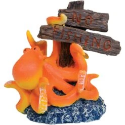 Underwater Treasures "No Fishing" Octopus Fish Ornament