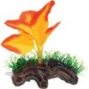 Underwater Treasures Orange Broad Leaf Mini Log Fish Ornament -Plax Penn Shop 558758 MAIN. AC SS1800 V1657659606