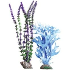 Underwater Treasures Deep Ocean Plant Combo Fish Ornament, 2 Count