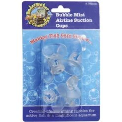 Underwater Treasures Bubble Mist Airline Fish Aquarium Suction Cups, 6 Count