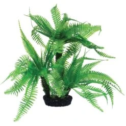 Underwater Treasures Jurassic Fern Fish Plant, 10-in