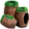 Underwater Treasures Mossy Barrel Hideout Fish Ornament -Plax Penn Shop 560286 MAIN. AC SS1800 V1657659612