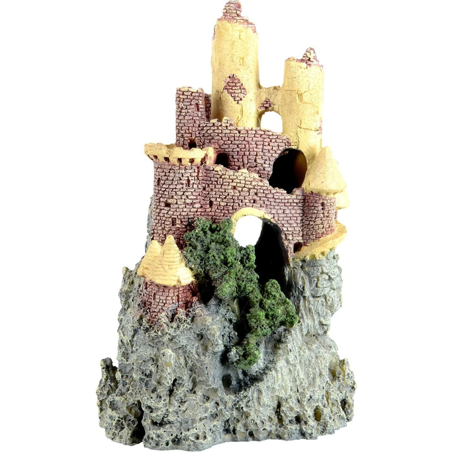 Underwater Treasures Castle On Mountain Fish Ornament 3 Underwater Treasures Castle On Mountain Fish Ornament